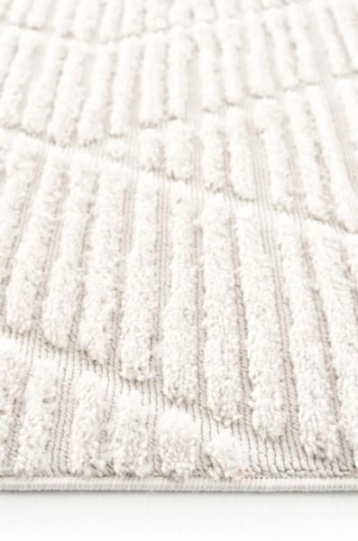 Eko Halı Terazzo 08 White Hav Toz Vermez Kabartmalı Yumuşak ve Parlak Tuşeli İskandinav Halı