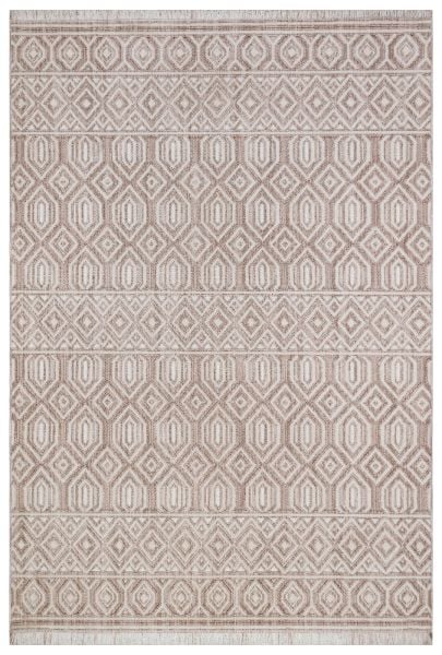 Türkmen Halı Harvey HR01 Bej Kabartmalı Modern Dokuma Salon Halısı