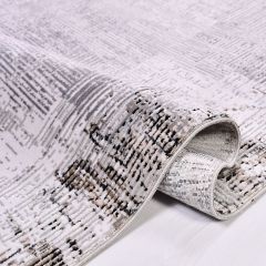 Crea Halı Stone Koleksiyonu 17187K Modern Makine Halısı Gri My Crea Home 100x200