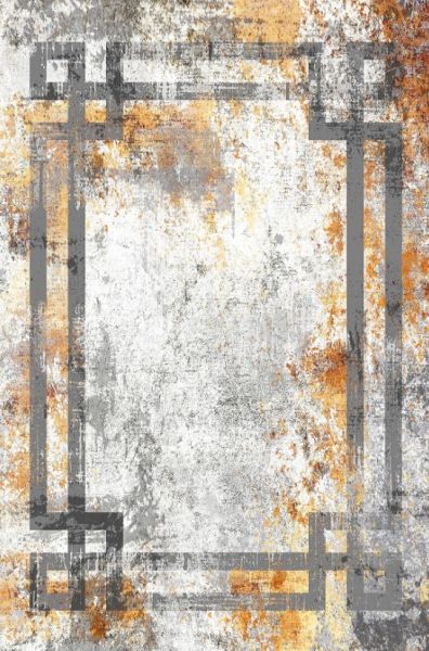 Lane Makinede Yıkanabilir Kaymaz Tabanlı Gri Yolluk Hav Toz Vermez Modern Salon Halısı Dot Taban