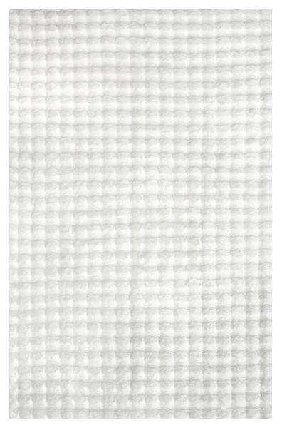 Ekstra Yumuşak Dokulu Beyaz Bubble Tavşan Tüyü Darcio Dikdörtgen Post Peluş Halı