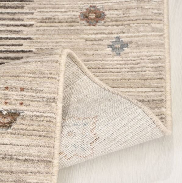 Crea Halı Alya AV01 Vintage Eskitme Desen Yumuşak Tuşeli Etnik Dokuma Taban Etnik Salon Oturma Odası Halısı My Crea Home