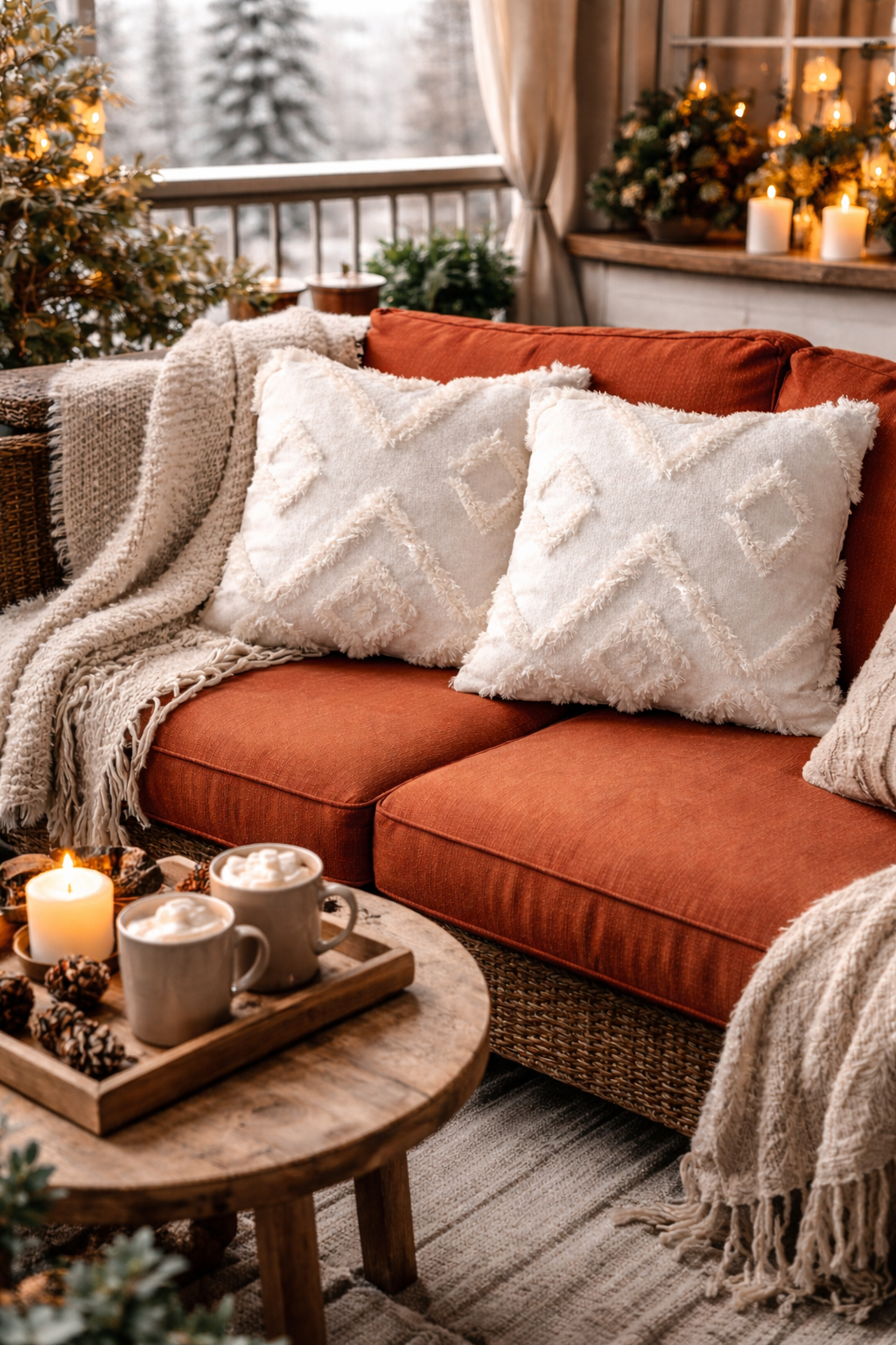 Cloud Peluş Kabartmalı Dekoratif Kırlent Kılıfı Beyaz 43x43cm 2'li Yıkanabilir Tasarım Polyester Jakarlı Welsoft Tek Taraflı Kılıf