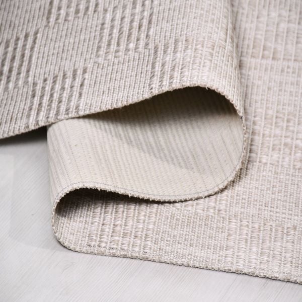 Crea Halı Epsilon EP07K Bej Hav Toz Vermez Sisal Halı Kolay Temizlenen Hasır Dokulu Modern Halı