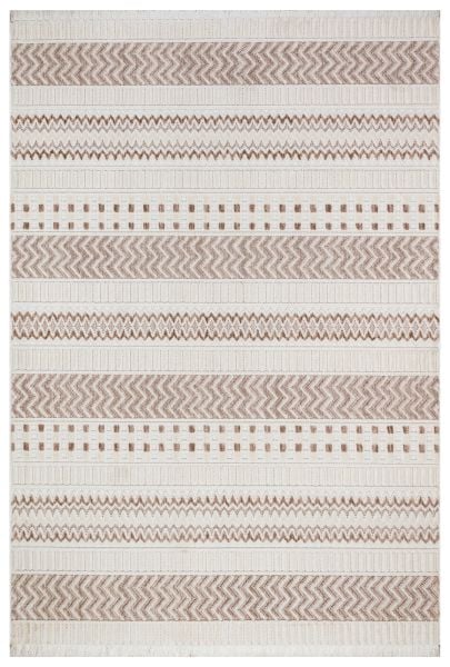 Türkmen Halı Harvey HR02 Bej Kabartmalı Modern Dokuma Salon Halısı 120x180