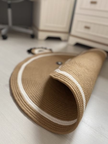 Milda Hav Toz Vermez Antialerjik Jüt Dokuma Sevimli Ayı Jüt Halı Bebek Çocuk Odası Halısı