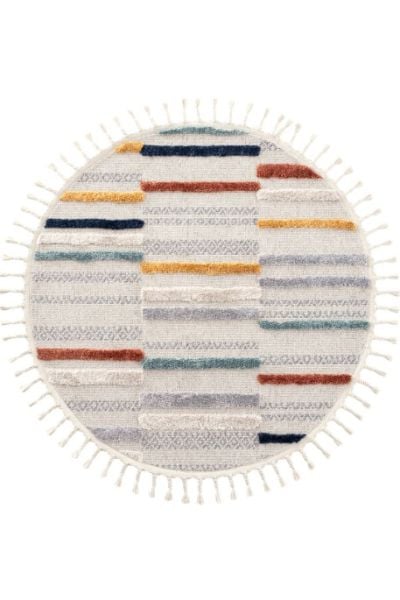 Eko Halı Terazzo 01 Multy Hav Toz Vermez Yuvarlak Yumuşak ve Parlak Tuşeli İskandinav Halı