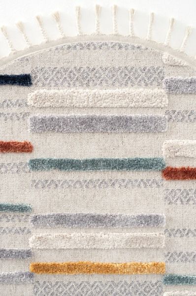 Eko Halı Terazzo 01 Multy Hav Toz Vermez Yuvarlak Yumuşak ve Parlak Tuşeli İskandinav Halı