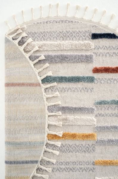 Eko Halı Terazzo 01 Multy Hav Toz Vermez Yuvarlak Yumuşak ve Parlak Tuşeli İskandinav Halı