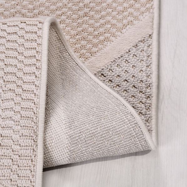 Crea Halı İzgi IM01K Kabartmalı Modern Geometrik Desenli Hav Toz Vermez Salon Halısı My Crea Home