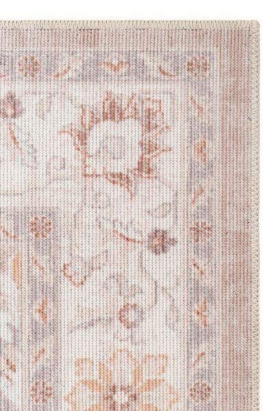 Eko Halı Elista Vintage ELS 203 Cream Beige Yumuşak Dokuma Kaymaz Tabanlı Yıkanabilir Modern Halı Salon Oturma Odası Mutfak Koridor Halısı