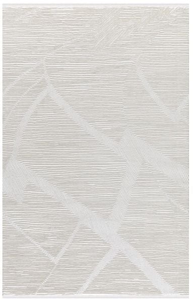 Merinos Rcycle Koleksiyonu 38446 061 Beyaz Modern Dokuma Salon Mutfak Halısı Yolluk