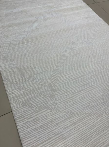 Merinos Rcycle Koleksiyonu 38446 061 Beyaz Modern Dokuma Salon Mutfak Halısı Yolluk