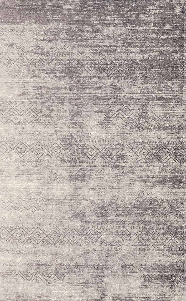 Drom Kaymaz Tabanlı Yıkanabilir Gri Modern Salon Halısı