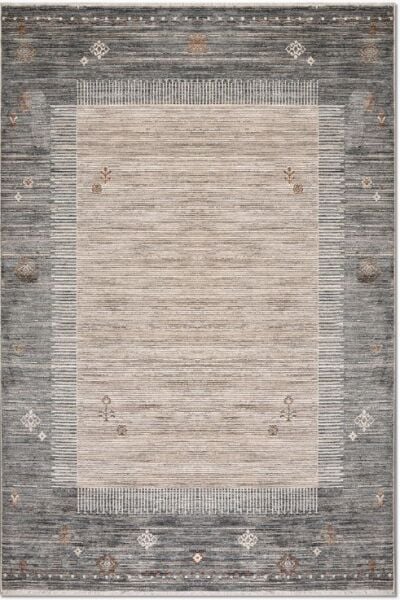 Crea Halı Alya AV02 Vintage Eskitme Desen Yumuşak Tuşeli Etnik Dokuma Taban Etnik Salon Oturma Odası Halısı My Crea Home