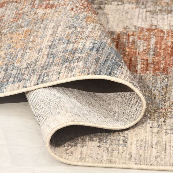 Crea Halı Alya AV03 Vintage Eskitme Desen Yumuşak Tuşeli Etnik Dokuma Taban Etnik Salon Oturma Odası Halısı My Crea Home