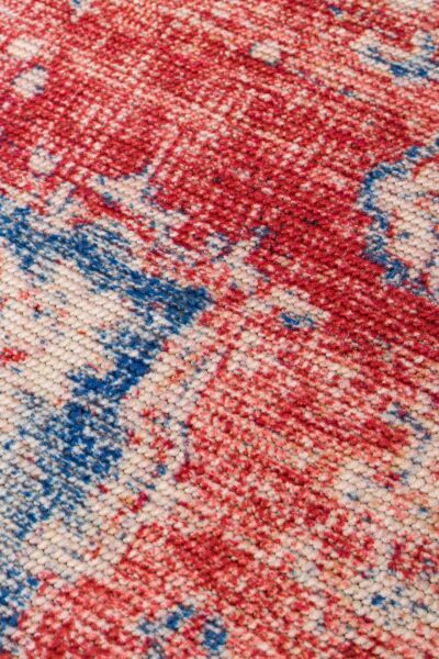 Eko Halı Elista Vintage ELS 202 Red Beige Yumuşak Dokuma Kaymaz Tabanlı Yıkanabilir Modern Halı Salon Oturma Odası Mutfak Koridor Halısı