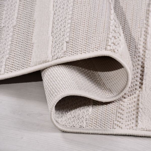 Crea Halı İzgi IM03K Kabartmalı Modern Geometrik Desenli Hav Toz Vermez Salon Halısı  My Crea Home