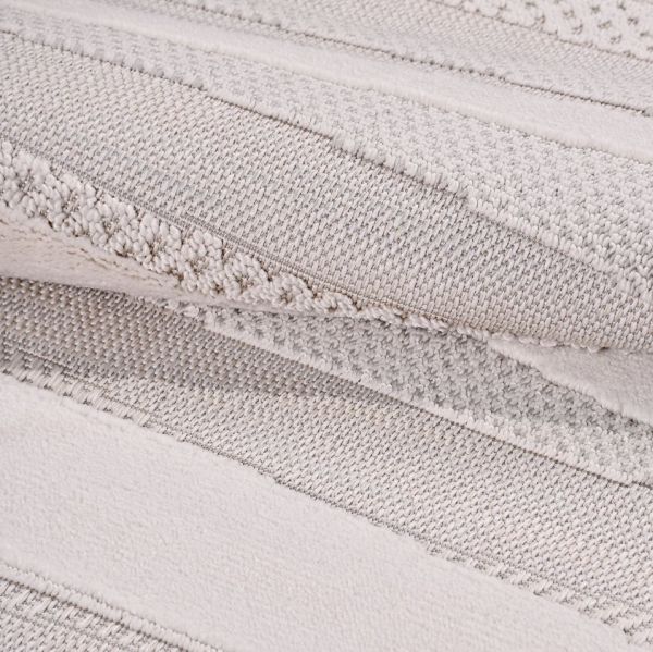 Crea Halı İzgi IM03K Kabartmalı Modern Geometrik Desenli Hav Toz Vermez Salon Halısı  My Crea Home