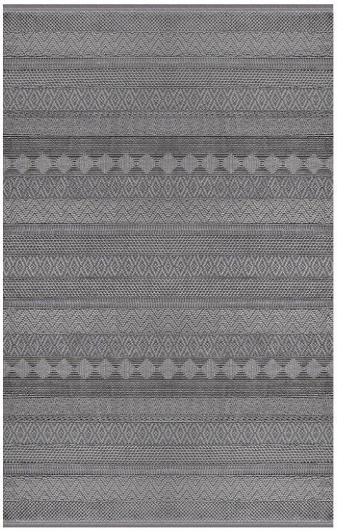 Merinos Rcycle Koleksiyonu 38422 091 Antrasit Modern Dokuma Salon Mutfak Halısı Yolluk