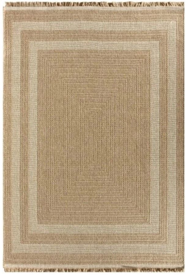 Seyran Halı 668 İndia Modern Jüt Dokulu Modern Kahverengi Halı Hasır Model Yolluk