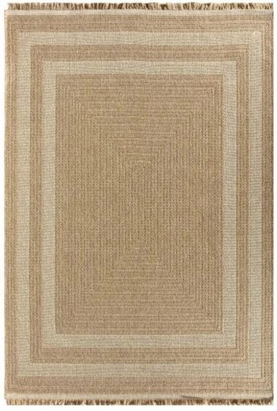 Seyran Halı 668 İndia Modern Jüt Dokulu Modern Kahverengi Halı Hasır Model Yolluk