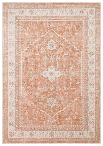 Eko Halı Elista Vintage ELS 201 Terra Esitme Yumuşak Dokuma Kaymaz Tabanlı Yıkanabilir Modern Halı Salon Oturma Odası Mutfak Koridor Halısı