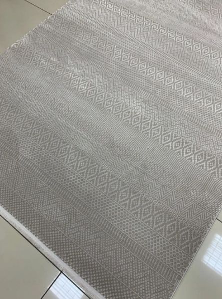 Merinos Recycle Koleksiyonu 38422 071 Krem Modern Dokuma Salon Mutfak Halısı Yolluk