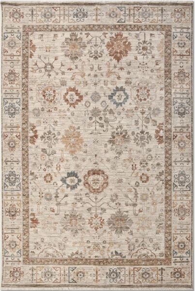 Crea Halı Alya AV05 Vintage Eskitme Desen Yumuşak Tuşeli Etnik Dokuma Taban Etnik Salon Oturma Odası Halısı My Crea Home