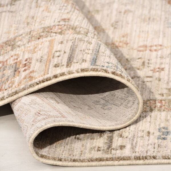 Crea Halı Alya AV05 Vintage Eskitme Desen Yumuşak Tuşeli Etnik Dokuma Taban Etnik Salon Oturma Odası Halısı My Crea Home