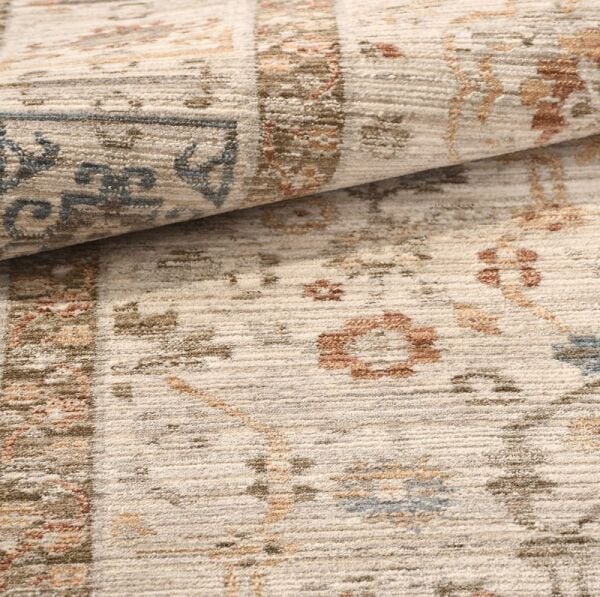 Crea Halı Alya AV05 Vintage Eskitme Desen Yumuşak Tuşeli Etnik Dokuma Taban Etnik Salon Oturma Odası Halısı My Crea Home