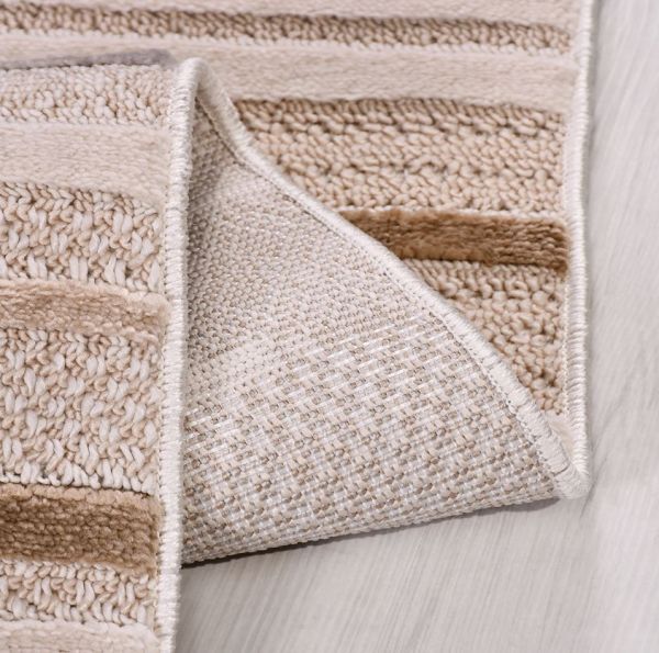 Crea Halı İzgi IM04K Multi Kabartmalı Modern Geometrik Desenli Hav Toz Vermez Salon Halısı  My Crea Home