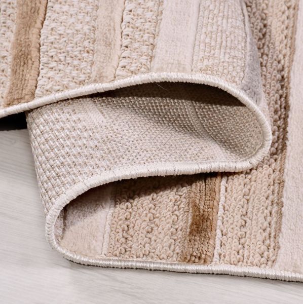 Crea Halı İzgi IM04K Multi Kabartmalı Modern Geometrik Desenli Hav Toz Vermez Salon Halısı  My Crea Home