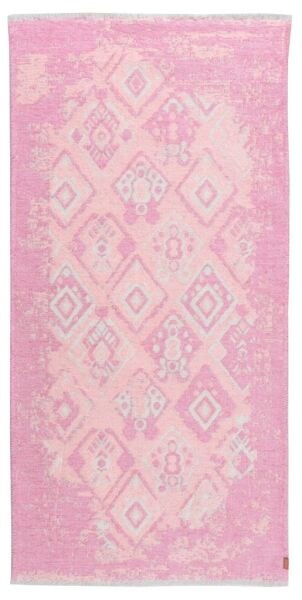 Lina Çift Taraflı %100 Pamuk Kilim Modern Yıkanabilir Şönil Kilim 015-J Pudra Pembe  Koridor Mutfak Salon Şönil Halı Çift Taraflı Yolluk