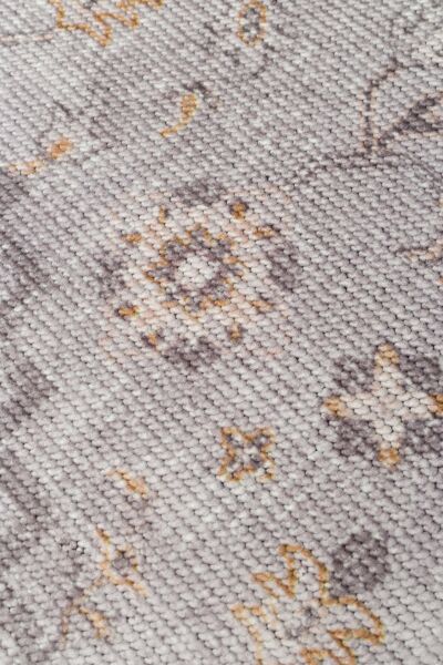 Eko Halı Elista Vintage ELS 201 Grey Blue Yumuşak Dokuma Kaymaz Tabanlı Yıkanabilir Modern Halı Salon Oturma Odası Mutfak Koridor Halısı