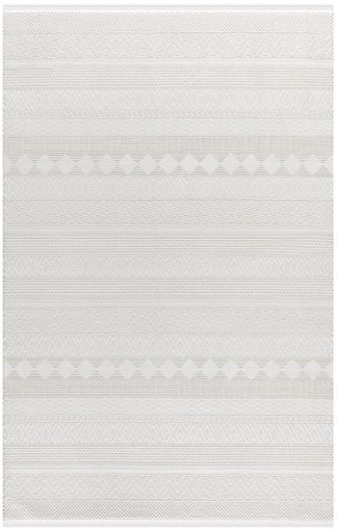 Merinos Rcycle Koleksiyonu 38422 061 Beyaz Modern Dokuma Salon Mutfak Halısı Yolluk