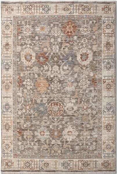 Crea Halı Alya AV06 Vintage Eskitme Desen Yumuşak Tuşeli Etnik Dokuma Taban Etnik Salon Oturma Odası Halısı My Crea Home