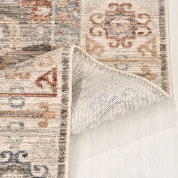 Crea Halı Alya AV06 Vintage Eskitme Desen Yumuşak Tuşeli Etnik Dokuma Taban Etnik Salon Oturma Odası Halısı My Crea Home