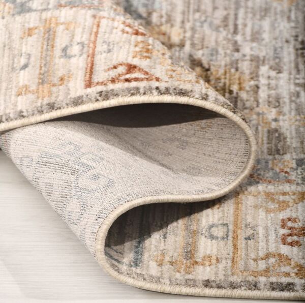 Crea Halı Alya AV06 Vintage Eskitme Desen Yumuşak Tuşeli Etnik Dokuma Taban Etnik Salon Oturma Odası Halısı My Crea Home