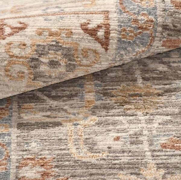 Crea Halı Alya AV06 Vintage Eskitme Desen Yumuşak Tuşeli Etnik Dokuma Taban Etnik Salon Oturma Odası Halısı My Crea Home