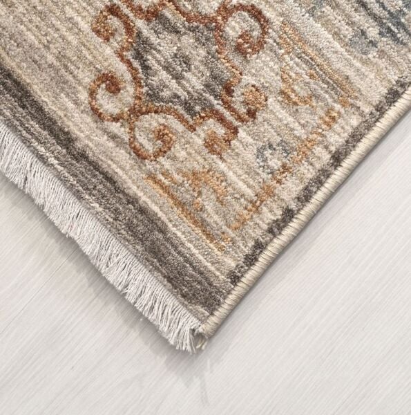 Crea Halı Alya AV06 Vintage Eskitme Desen Yumuşak Tuşeli Etnik Dokuma Taban Etnik Salon Oturma Odası Halısı My Crea Home