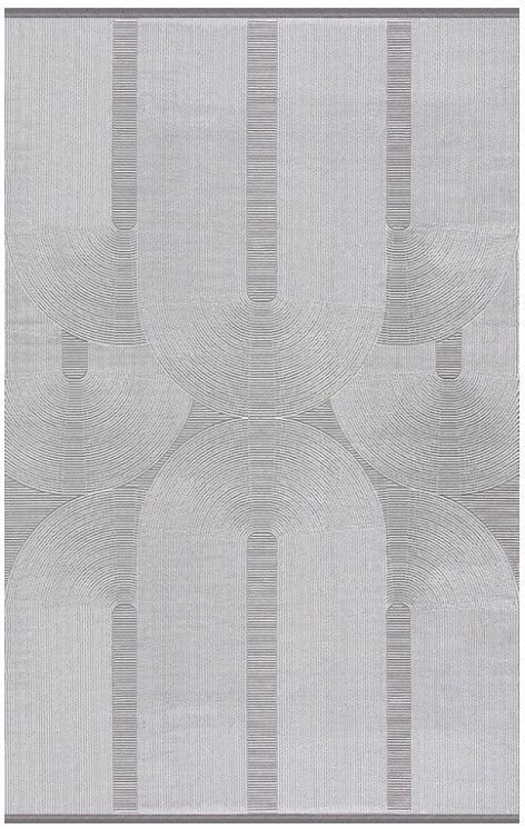 Merinos Recycle Koleksiyonu 37804 096 Gri Modern Dokuma Salon Mutfak Halısı Yolluk