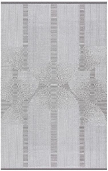 Merinos Rcycle Koleksiyonu 37804 096 Gri Modern Dokuma Salon Mutfak Halısı Yolluk