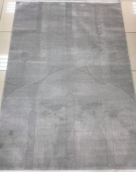 Merinos Rcycle Koleksiyonu 37804 096 Gri Modern Dokuma Salon Mutfak Halısı Yolluk