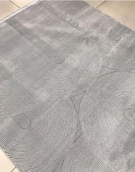 Merinos Rcycle Koleksiyonu 37804 096 Gri Modern Dokuma Salon Mutfak Halısı Yolluk