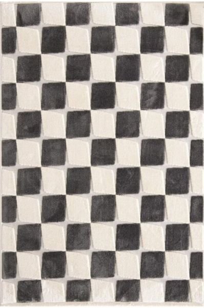 Halımax Alfa 8004 Krem Gri Hav Toz Vermez Kabartmalı Modern Salon Halısı