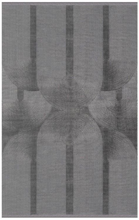 Merinos Rcycle Koleksiyonu 37804 091 Antrasit Modern Dokuma Salon Mutfak Halısı Yolluk