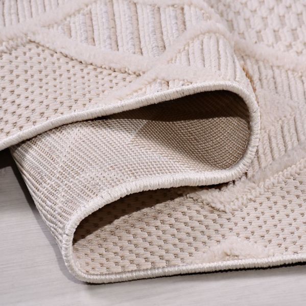 Crea Halı İzgi IM06K Multi Kabartmalı Modern Geometrik Desenli Hav Toz Vermez Salon Halısı  My Crea Home