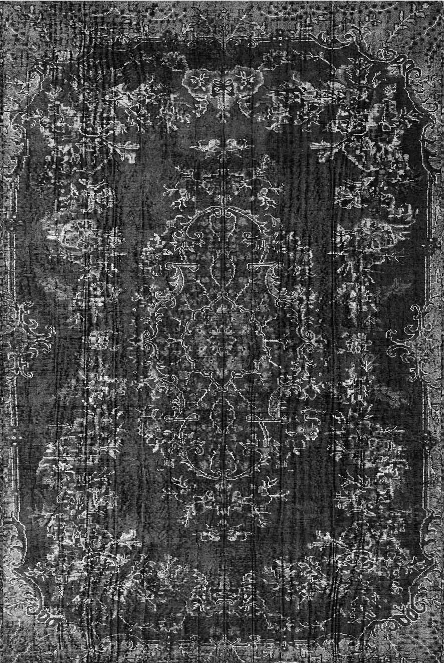 Drom Kaymaz Tabanlı Yıkanabilir Gri Modern Dokuma Halı