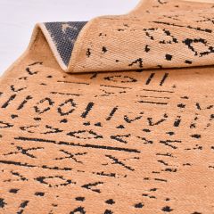 Crea Halı Vena Koleksiyonu 8013S Dokuma Kaymaz Tabanlı Modern Halı Somon My Crea Home 100x200